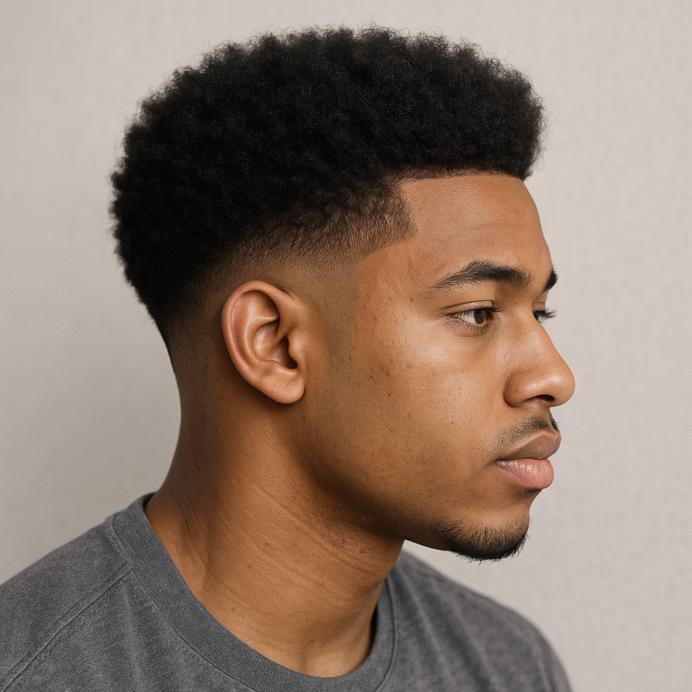 low taper fade afro