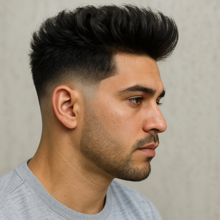 low taper fade blowout