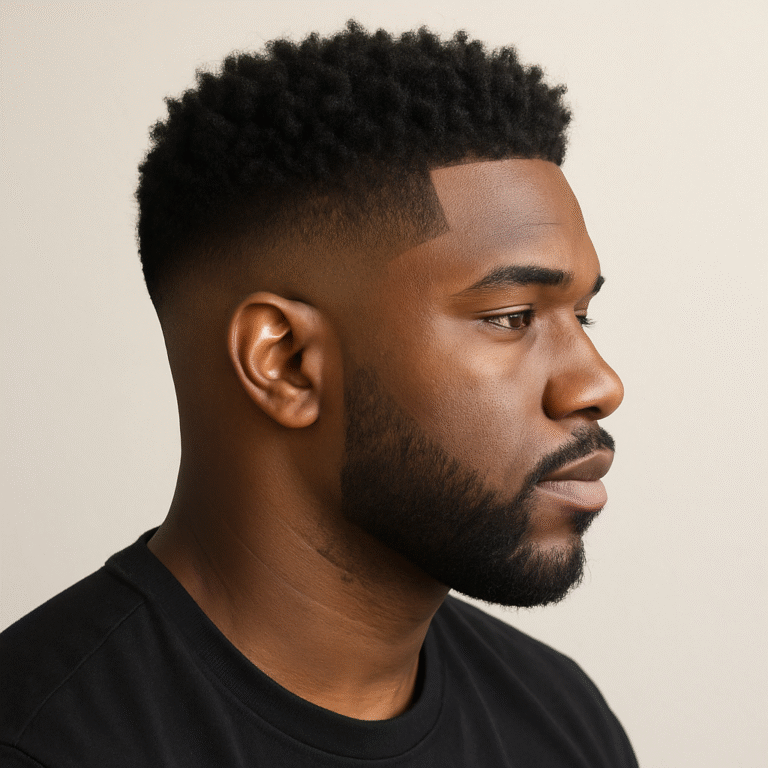 low taper fade for black hair