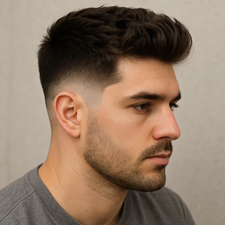 low taper fade for thick hair