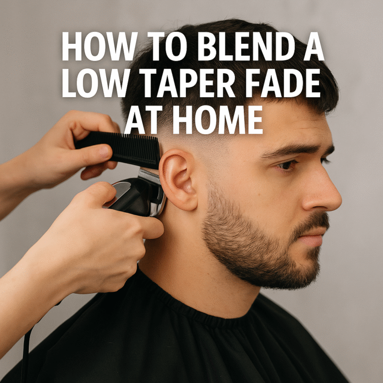 how to blend a low taper fade at home