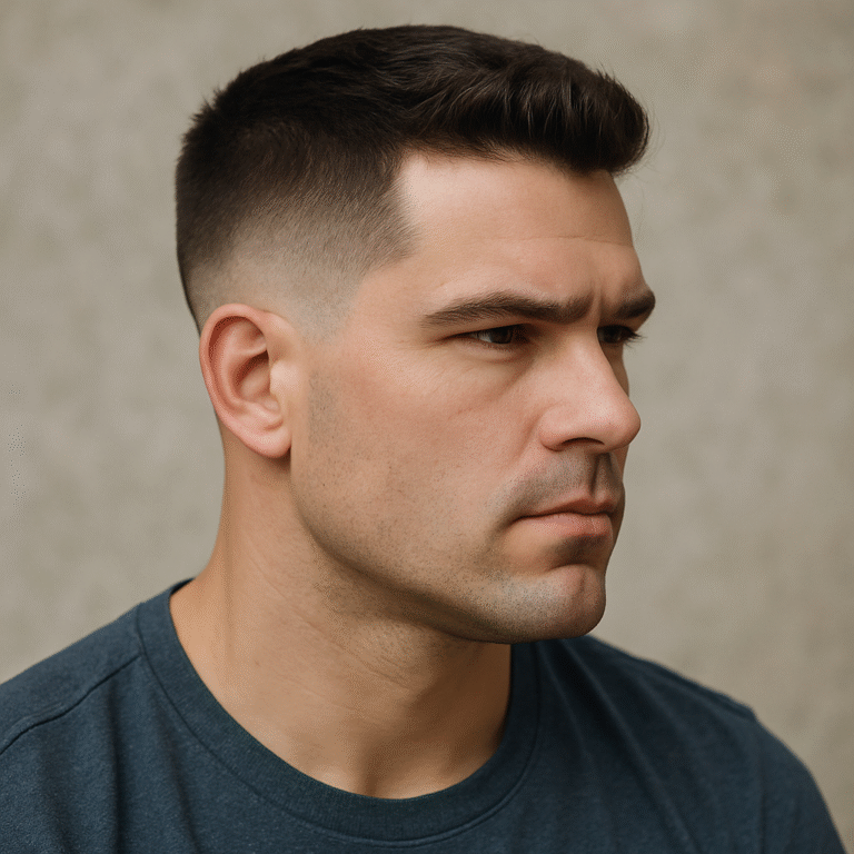 low taper fade for square face