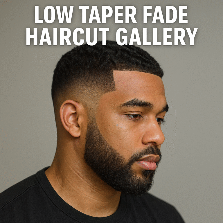 low taper fade haircut gallery
