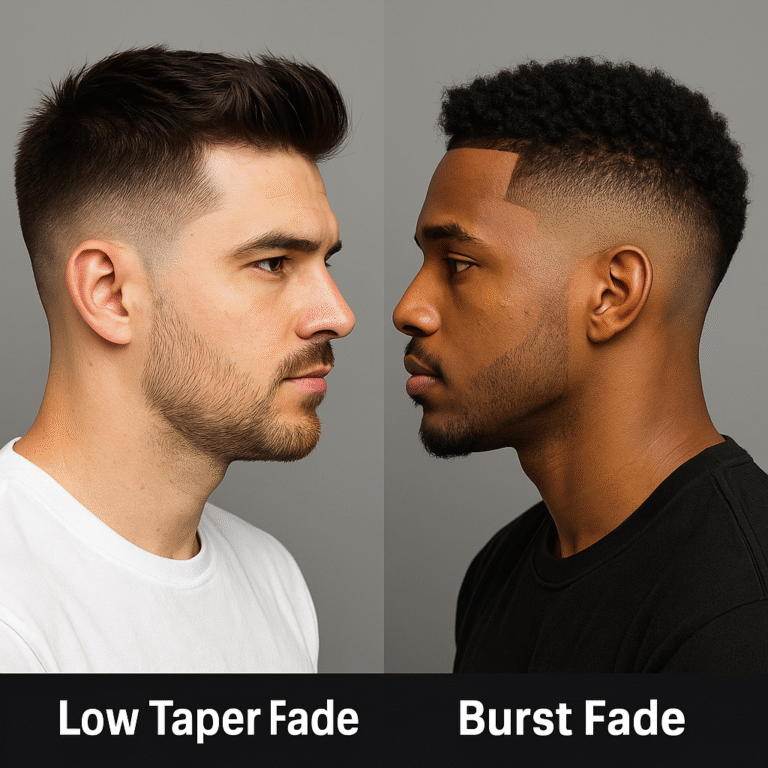 low taper fade vs burst fade