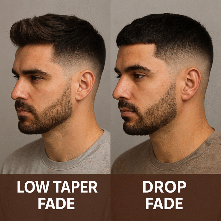 low taper fade vs drop fade