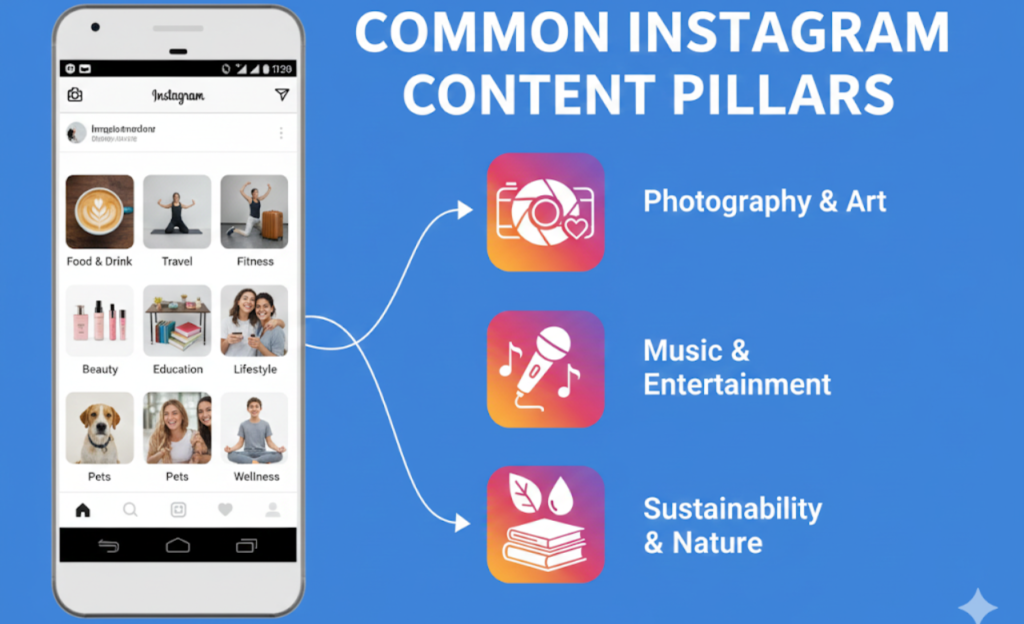 Common Instagram Content Pillars
