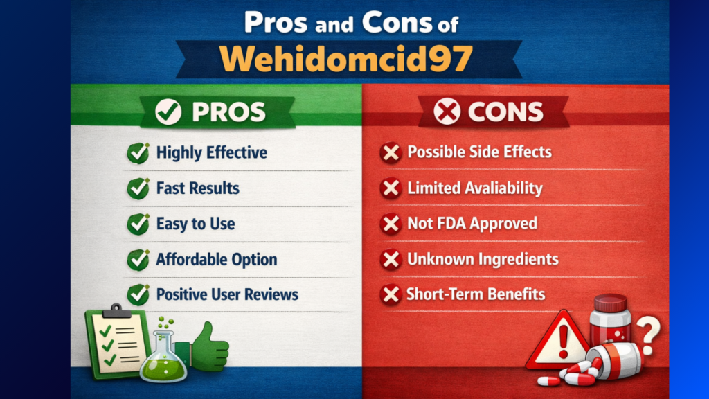 Pros and Cons of Wehidomcid