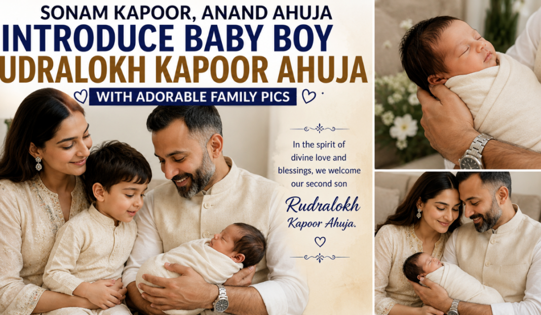 Sonam Kapoor & Anand Ahuja Introduce Baby Boy Rudralokh Kapoor Ahuja With Adorable Family Pics